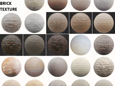 Seamless Brick Wall Textures Pack Texture