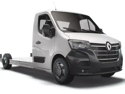 Renault Master FWD LL35 L3H1 Platform Cab 2021 3D model