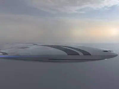 Asimetric Spaceship 3D model