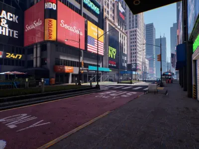 New York City Low-poly 3D model