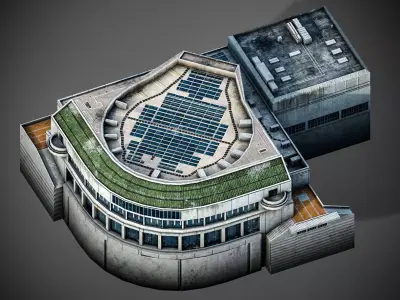 San Francisco Symphony Low-poly 3D model