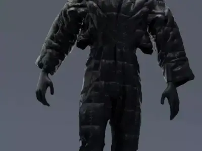 Sci-fi clo3d and marvelous designer outfit project file 3D model