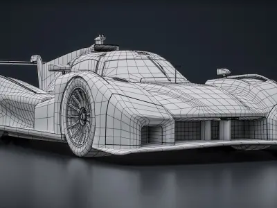  McLaren WEC 2027 White Mockup LMDh PreSeason Hypercar 