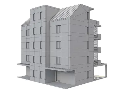 Apartment House 1 3D model purchase