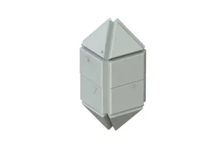 Sci Fi Object No 4412 Low Poly Low-poly 3D model