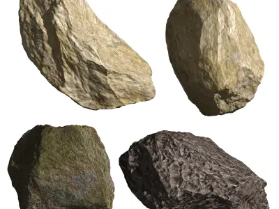 Stone Set 2 C rock 3D model
