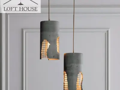 Hanging lamp LOFT HOUSE P-185 3D model