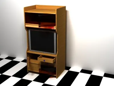 TV Trolley 3D model
