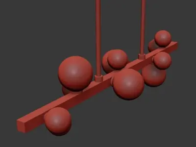 MINI HINSDALE CHANDELIER 3D model