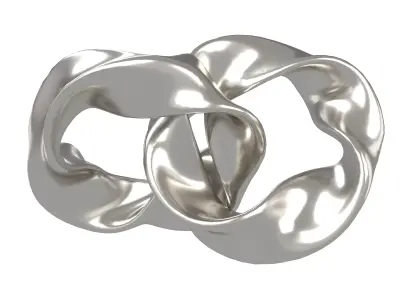 Abstract Ring Shape V2 002 Low-poly 3D model