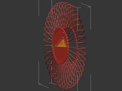 MIRROR SELENA GOLD 3D model