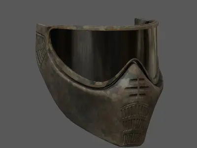 Mask protection futuristic scifi fantasy 3d  Low-poly 3D model