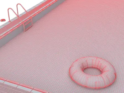 Pool Rectangular 3D model