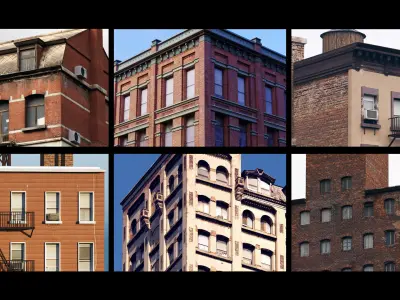 Low Poly Game-Ready Building Pack with Textures Low-poly 3D model