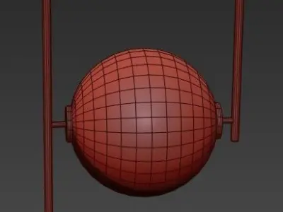 Equalizer Collection four balls hanging from chain 3D model
