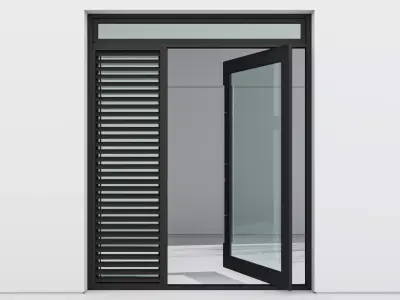 Aluminium door 46 3D model