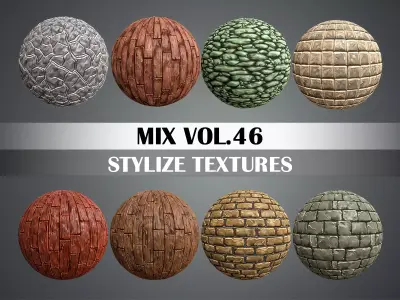 Stylized Ground Mix Vol 46 - Hand Painted Texture Pack Texture