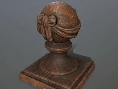 ornamental  stone Low-poly 3D model purchase
