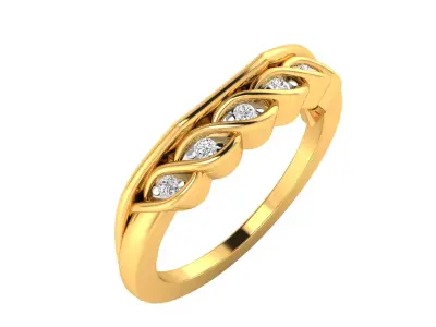Women Ring Render 3dm STL MTL SLC JCD OBJ FBX Details 3D print model 11