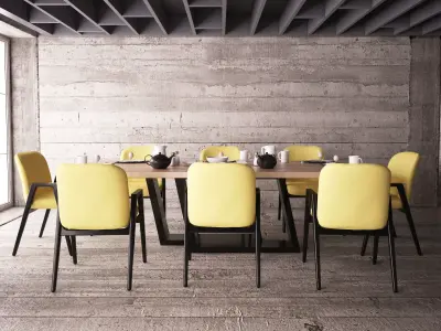 Home and Restaurant - The Dining Table 07 3D model