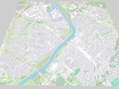 Cityscape Venlo Netherlands 3D model
