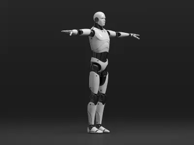  Cyborg Male T-pose 