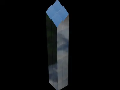 2 World Trade Center - NYC Low-poly 3D model