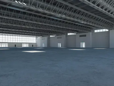 Exhibition Hall Warehouse 26 3D model