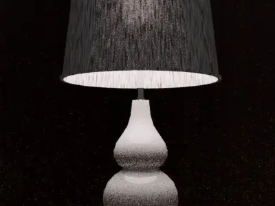 interior table lamp Low-poly 3D model