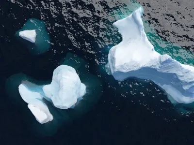 Iceberg pack  Low-poly 3D model