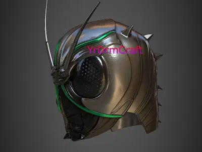 Kamen rider shadow moon kamen rider black sun helmet  3D print model