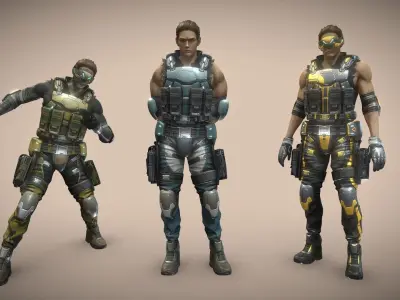 Hitech Ranger 3D model