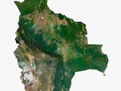 Bolivia Terrain 3D model