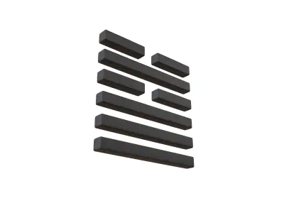 I Ching Hexagrams 5 xu v1 001 Low-poly 3D model