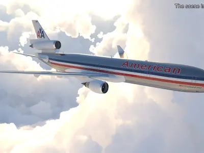  American Airlines MD-11 Luxury Liner Aircraft 