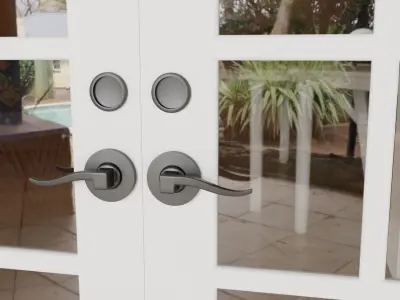 Farming House Style Doors And Windows Low-poly 3D model