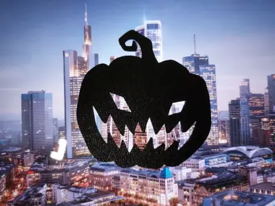 Grim Pumpkin Window Silhouette STL  3D print model