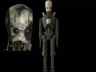 Robot humanoid 3D model buy