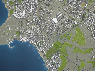 Paphos  Low-poly 3D model