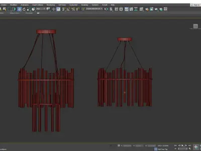 ECHO CHANDELIER Low-poly 3D model