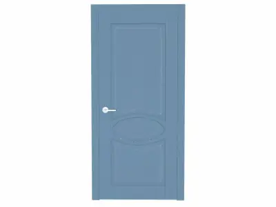 Wooden Door Low-poly 3D model