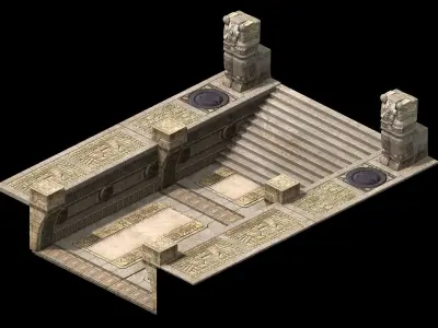 Different dimension - Egypt - aisle 01 3D model