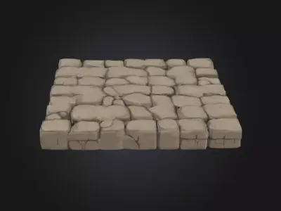 Medieval Stone Floor Tiles Texture