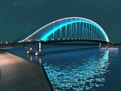 Bridge Model - Vray 3D model