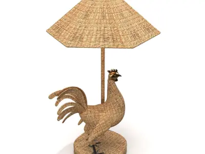 Cocorico Lamp  PBR 3D model