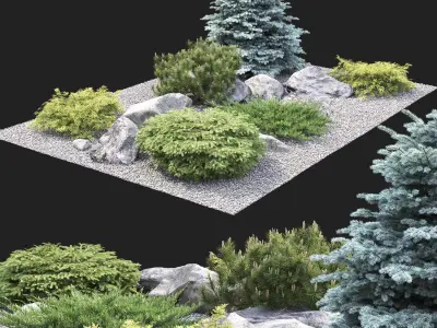 Alpine hill 02 3D model