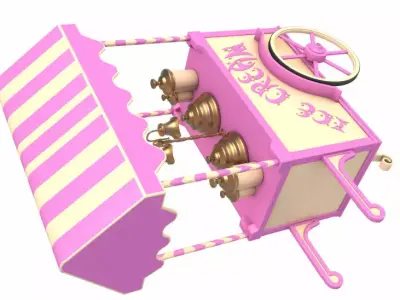 Ice Cream Cart 3D model