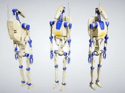 B1 Battle Droid 3D model