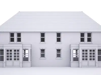 British House Grantchester Road 3D model