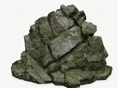 Mountain 1 rock Low-poly 3D model